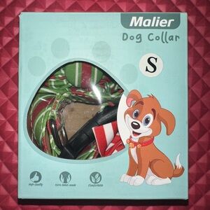 Festive Dog Collar - Green and Red